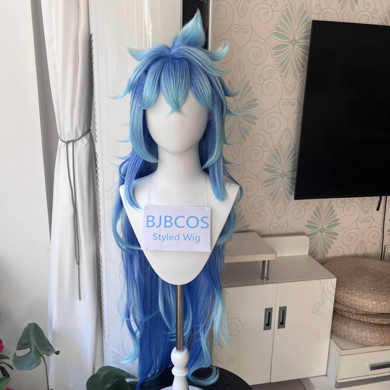 Anime Cosplay Blue Hair - [Gestileerde Pruik] Idia Cosplay Pruik Anime