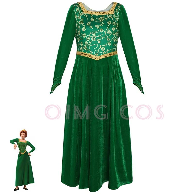 Anime Cosplay Ladies - Prinses Fiona Cosplay Kostuum Volwassen Carnaval