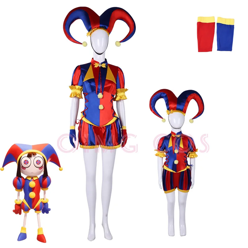 Anime Cosplay Jumpsuit - Het geweldige digitale circus Pomni Cosplay-kostuum