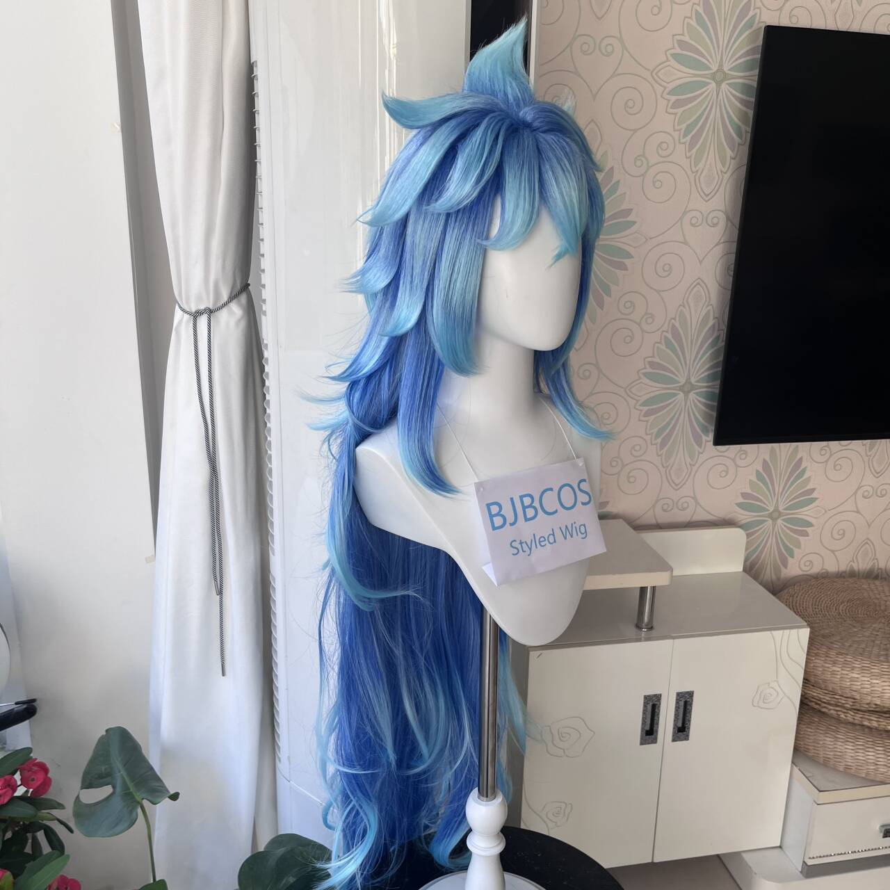 [Gestileerde Pruik] Idia Cospl - Anime Cosplay Blue Hair recensie en prijs